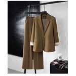 Chinese Style Suit Set Manufacturer - Plus Size Jacket High Waisted Pants Two-piece