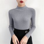 Half High Neck Sweater Manufacturer - Candy Color Inner Layer for Women Autumn
