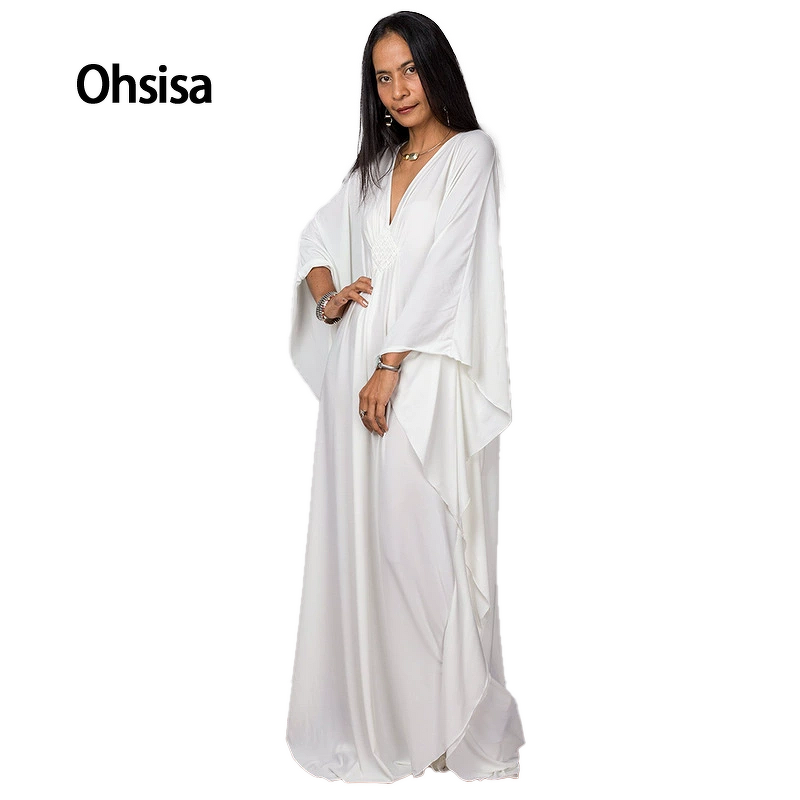 Muslim Long Robe Manufacturer - 2025 Solid Color Braided Loose Beach Dress