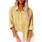Cotton Shirt Manufacturer - 2025 Long Sleeve Pocket Style Button Solid Color