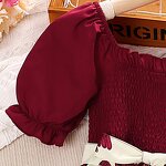 Flower Girl Dress Manufacturer - Vintage Bow Short Sleeve for Spring Summer 3-7 Years Old