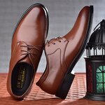 Men's PU Leather Shoes Manufacturer - 2025 Fashion Business Office Casual 38-48 Size