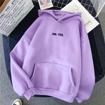 Women's Plush Hoodie Manufacturer - 2024 Loose Bow Collar Breathable Knitted Anti-Pilling