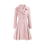 A-line Pea Coat Manufacturer - 2025 Notched Collar Double Row Buckle with Inner Lining