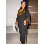 Muslim Dress Manufacturer - 2025 Hot Diamond Gathering Long Style Plus Size