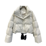 Short PU Puffer Jacket Manufacturer - 2025 Zipper Quilted Winter Warm Thick