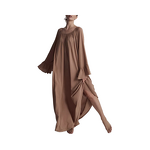 Loose Floor Dress Manufacturer - 2025 Solid Color Lazy Style Ultra Long for Women