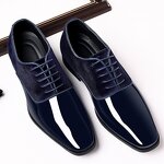 Men's PU Leather Shoes Manufacturer - 2025 Pointed Toe Low Heel British Wedding Casual