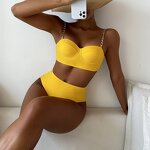 Women's Bikini Set Manufacturer - 2023 High Waist Bra Panties Two-piece Swimwear