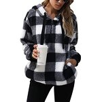 Women's Hooded Sweater Manufacturer - 2025 Long-sleeved Checkered Autumn Winter