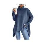 High Collar Sweater Manufacturer - Loose Lazy Style Knitwear for Women Winter