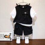 Children's Clothing Set Manufacturer - Summer Long Sleeve Handsome Baby Casual Suit