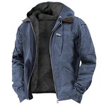 Men's Hooded Jacket Manufacturer - 2025 Velvet Bag Solid Color Zipper Mouth Casual