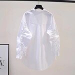 Drawstring Shirt Manufacturer - 2025 Solid Color Strap Long Sleeve for Women Spring Summer