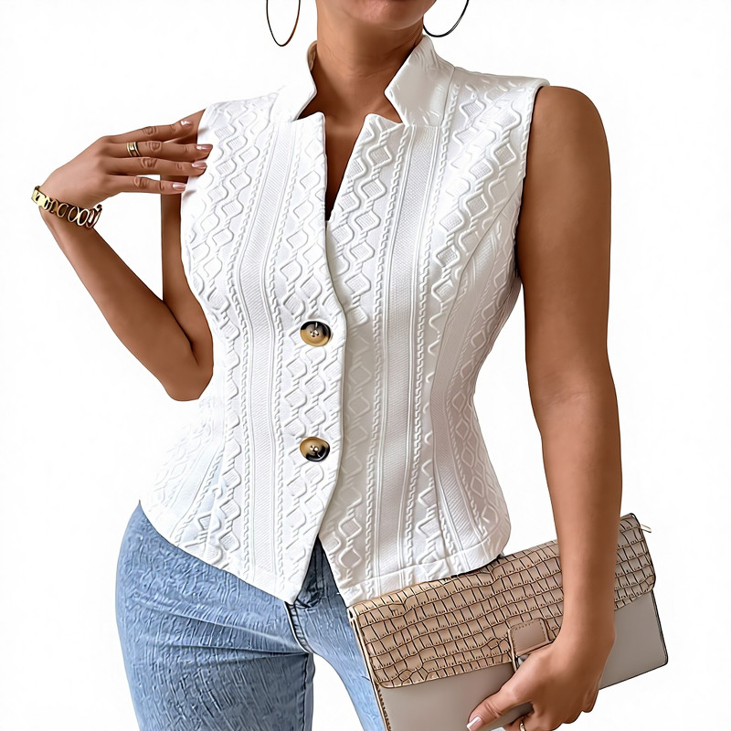 Women's Sleeveless Vest Manufacturer - 2025 Spring Autumn Versatile Suit Jacket Button