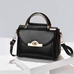 Women's Crossbody Bag Manufacturer - 2025 PU Leather Weaving Metal Lock Fashion Small Bag