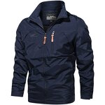Hooded Jacket Manufacturer - Coated Windproof Loose Casual Zipper Hiking Camping