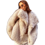 Faux Fur Coat Manufacturer - Short Woolen Style Top for Women Autumn Winter