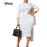 Women's Office Dress Manufacturer - High Quality Plus Size Formal Work Career Long Dress