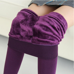 Women's Fleece Leggings Manufacturer - Elastic Tight Warm Stirrup Pantyhose Brushed