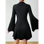 Black Dress Manufacturer - 2026 Slim Fit A-line Mid Skirt for Women