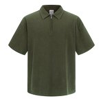 Men's Polo Shirt Manufacturer - Wax Printing Laundry Short Sleeve Street Trendy