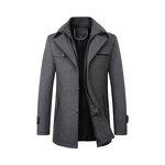 Men's Woolen Coat Manufacturer - 2025 Casual Solid Color Cashmere Ironless Treatment