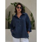 Cotton Shirt Manufacturer - 2025 Button-Collar Long Sleeve 100% Cotton for Women