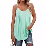 Sleeveless Vest Manufacturer - 2025 Casual Loose Solid Color Beach Vacation