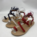 Women's Flat Sandals Manufacturer - 2025 Large Size 35-43 Open Toe Flower Beach