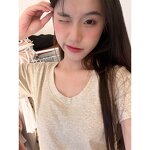 Women's T-shirt Manufacturer - 2025 Short Sleeve Solid Color Straight Shoulder Base