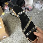 Women's Beach Sandals Manufacturer - 2025 Rivet Strap Round Headed Casual Slippers