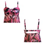 Women's Plus Size Bikini Manufacturer - S-5XL Dress Style Floral Bra Briefs Two-piece