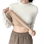 Plush Warm Shirt Manufacturer - Semi High Neck Slim Fit Long Sleeve for Autumn Winter