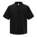 Men's Polo Shirt Manufacturer - Wax Printing Laundry Short Sleeve Street Trendy