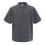 Men's Polo Shirt Manufacturer - Wax Printing Laundry Short Sleeve Street Trendy