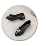 Women's PU Shoes Manufacturer - 2025 Bow Pointed Low Heel Office Casual Sweet