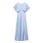 V-neck Dress Manufacturer - Short Sleeved Textured Sexy Elegant Formal Style