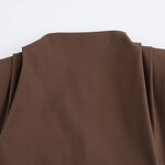 Sleeveless Top Manufacturer - 2025 Solid Color Wrinkle Shoulder Padded Fashion