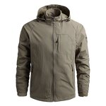 Hooded Jacket Manufacturer - Coated Windproof Loose Casual Zipper Hiking Camping