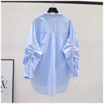 Drawstring Shirt Manufacturer - 2025 Solid Color Strap Long Sleeve for Women Spring Summer