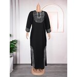 Muslim Dress Manufacturer - 2025 Hot Diamond Gathering Long Style Plus Size