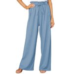 Women's Casual Pants Manufacturer - European American Loose Cotton Linen High Waisted