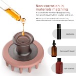 头皮护理工具生产商-硅胶洗发刷分配器按摩油分配工具
