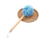 Bath Loofah Manufacturer - Factory Wholesale Long Wooden Handle Back Scrubber Shower