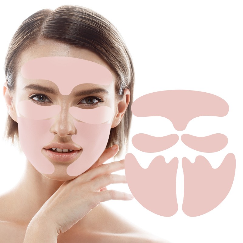 Facial Lifting Pad Factory - 5Pcs Wholesale Set Forehead Remover Anti Aging Reusable Silicone