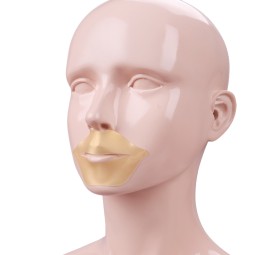 唇部睡眠面膜生产商-定制标识硅胶可重复使用有机保湿含锡盒