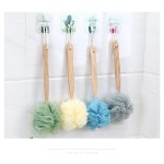 Bath Loofah Manufacturer - Factory Wholesale Long Wooden Handle Back Scrubber Shower