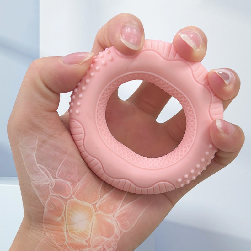 Hand Grip Strengthener Manufacturer - Lohas Silicone Hand Exerciser Ring Gym Physical Therapy