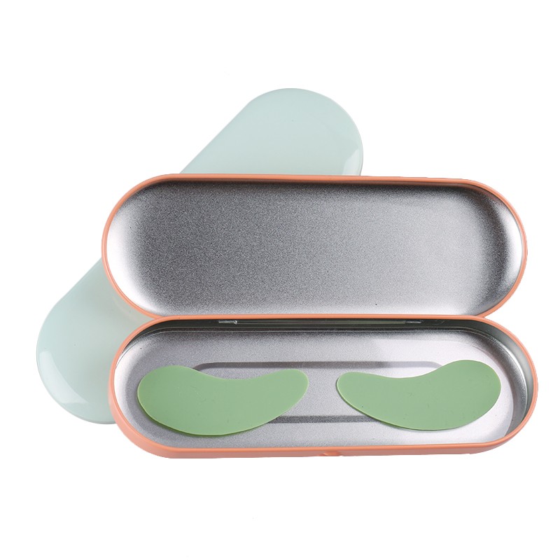 Eye Mask Manufacturer - Natural Eco-friendly 24k Gold Gel Silicone Eyelashes Lengthen Tin Box